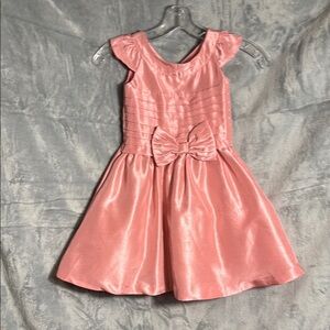 Gymboree dress Pink Sleeveless Kids Dress with Bow size 4 special occasion lined